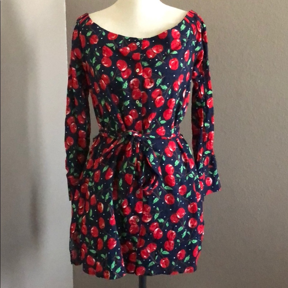 Never worn cherry print dress